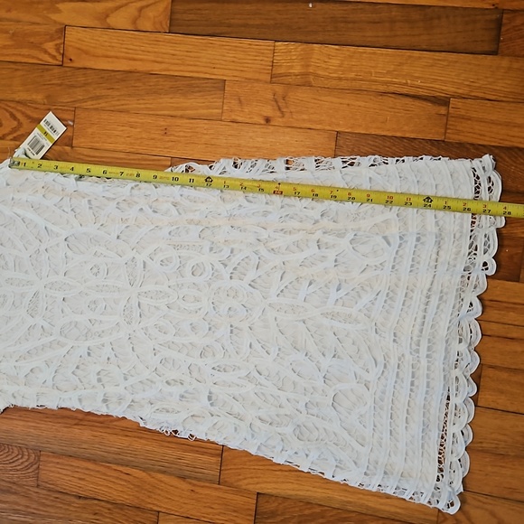 NWT INC Lace Dress (Bright White) - Picture 6 of 9